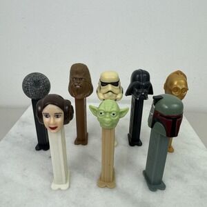 Star Wars Collection Pez Dispensers Lot Of 8